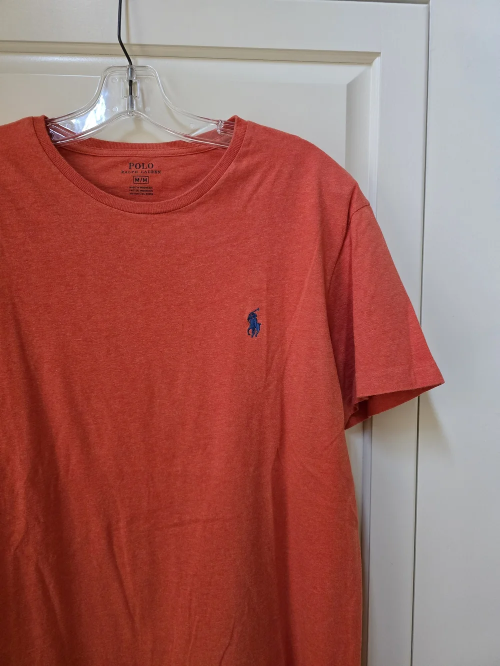 Polo by Ralph Lauren Men’s Orange Crewneck Logo T-Shirt